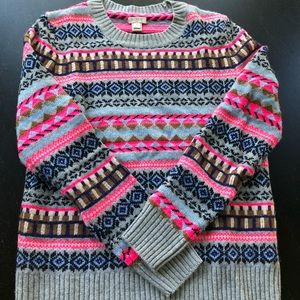 J Crew Factory Fair Isle Sweater